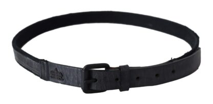 Ermanno Scervino - Chic Black Leather Waist Belt