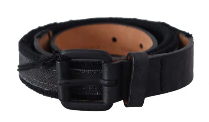 Ermanno Scervino - Chic Black Leather Waist Belt