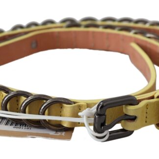 Scervino Street - Elegant Braided Leather Belt in Dark Brown