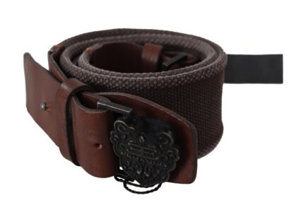 Ermanno Scervino - Classic Dark Brown Leather Belt with Logo Buckle