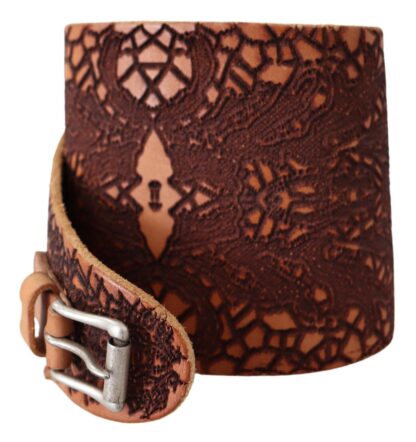 Scervino Street - Elegant Brown Leather Fashion Belt