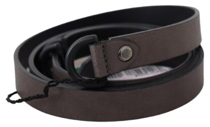 Costume National - Elegant Dark Brown Leather Belt