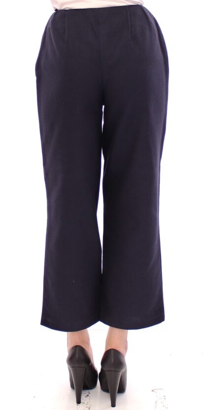 Andrea Incontri - Chic Cropped Blue Pants - Exquisite Craftsmanship