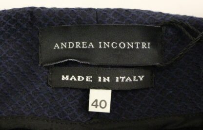 Andrea Incontri - Chic Cropped Blue Pants - Exquisite Craftsmanship