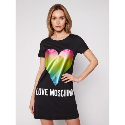 Love Moschino - Chic Heart Print Cotton Dress