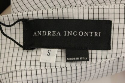 Andrea Incontri - Chic White Checkered Cotton Shorts