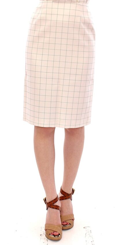 Andrea Incontri - Elegant White Pencil Skirt - Chic and Sophisticated