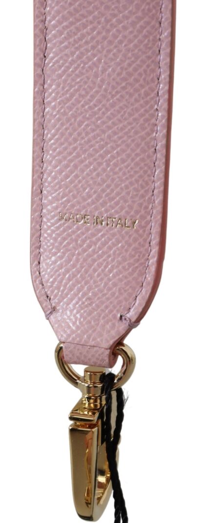 Dolce & Gabbana - Pink Crystal Leather Shoulder Strap Accessory