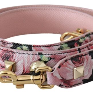 Dolce & Gabbana - Pink Leather Gold Chain Accessory Shoulder Strap