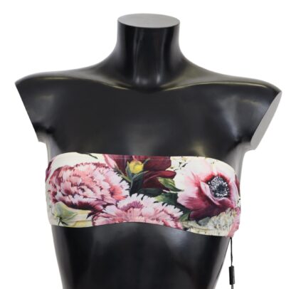 Dolce & Gabbana - Multicolor Floral Bikini Top - Elegant Summer Wear