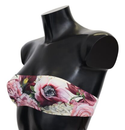 Dolce & Gabbana - Multicolor Floral Bikini Top - Elegant Summer Wear