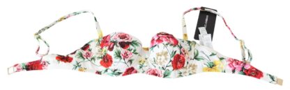 Dolce & Gabbana - Elegant Floral Bikini Top – Summer Chic