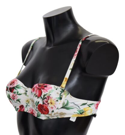 Dolce & Gabbana - Elegant Floral Bikini Top – Summer Chic