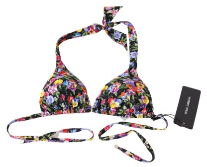 Dolce & Gabbana - Chic Floral Printed Bikini Top