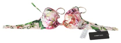 Dolce & Gabbana - Floral Elegance Elastic Bikini Top