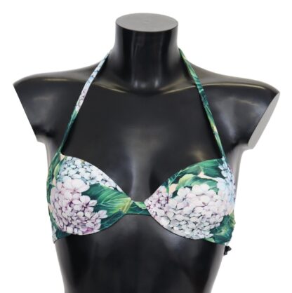 Dolce & Gabbana - Chic Floral Bikini Top - Summer Swimwear Delight