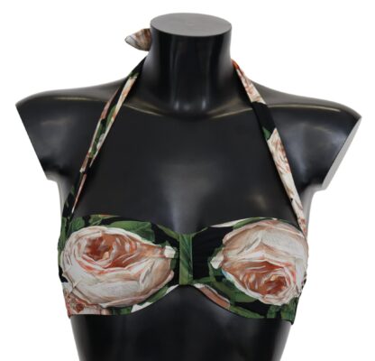 Dolce & Gabbana - Elegant Floral Print Bikini Top