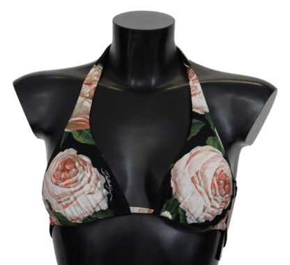 Dolce & Gabbana - Elegant Floral Print Bikini Top