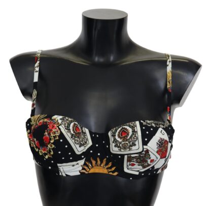 Dolce & Gabbana - Elegant Card Deck Bikini Top