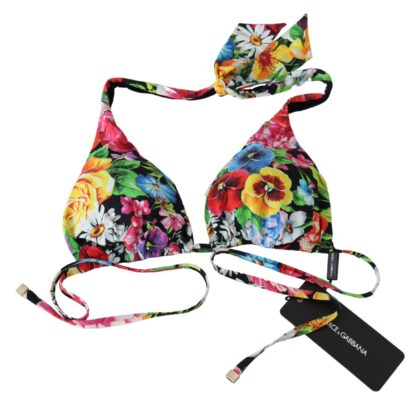 Dolce & Gabbana - Vibrant Floral Print Bikini Top