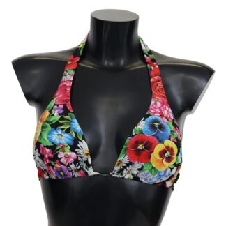 Dolce & Gabbana - Elegant Floral Bikini Top – Summer Chic