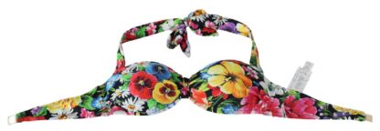 Dolce & Gabbana - Floral Elegance High-End Bikini Top