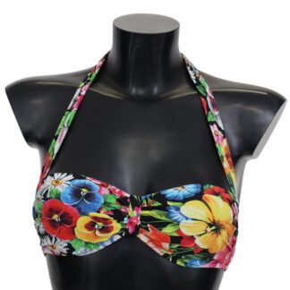 Dolce & Gabbana - Elegant Floral Print Bikini Top