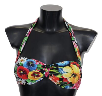 Dolce & Gabbana - Floral Elegance High-End Bikini Top