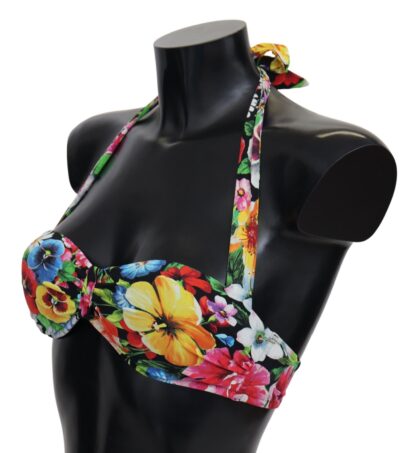 Dolce & Gabbana - Floral Elegance High-End Bikini Top