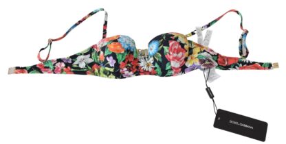 Dolce & Gabbana - Elegant Floral Print Bikini Top