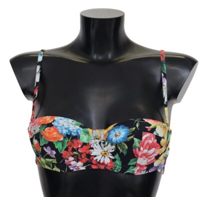 Dolce & Gabbana - Elegant Floral Print Bikini Top