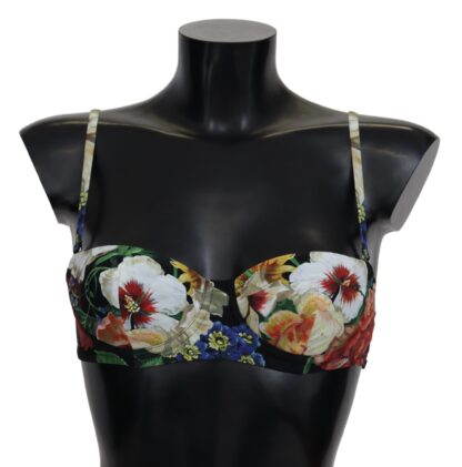 Dolce & Gabbana - Floral Elegance Elastic Bikini Top