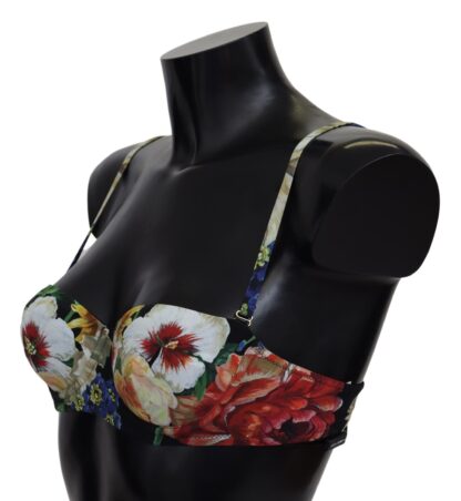 Dolce & Gabbana - Floral Elegance Elastic Bikini Top