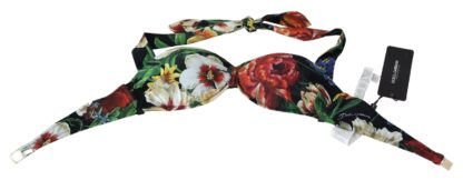 Dolce & Gabbana - Chic Floral Print Bikini Top - Summer Elegance