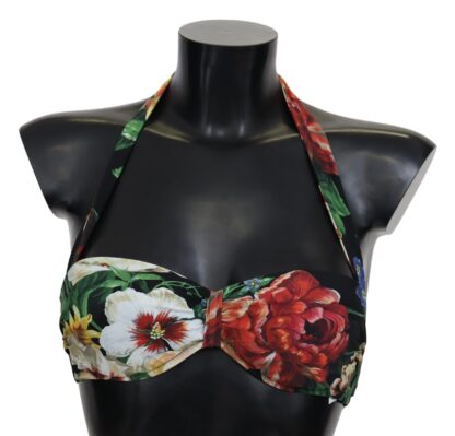 Dolce & Gabbana - Chic Floral Print Bikini Top - Summer Elegance