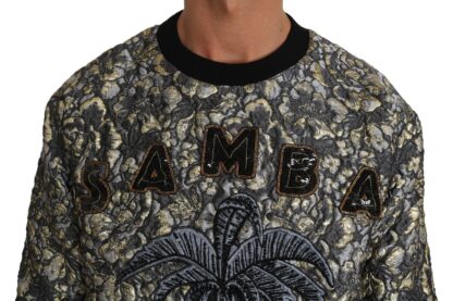 Dolce & Gabbana - Samba Jacquard Palm Crewneck Sweater