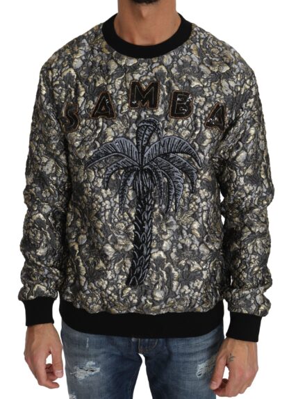 Dolce & Gabbana - Samba Jacquard Palm Crewneck Sweater