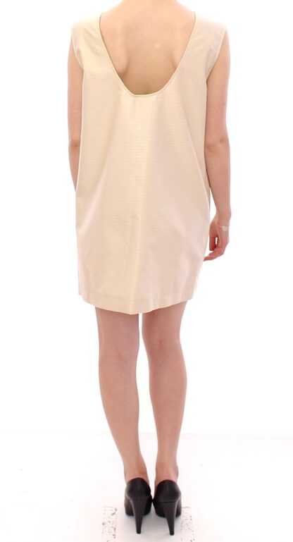 Andrea Incontri - Elegant Beige Shift Sleeveless Dress