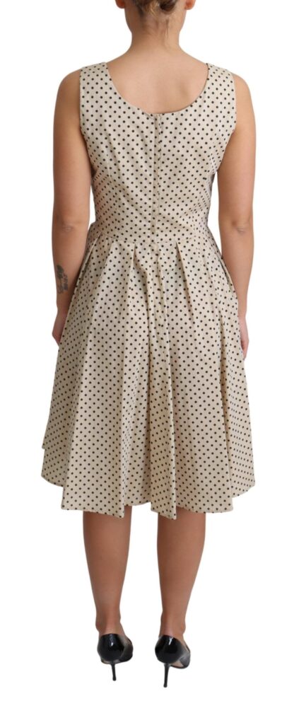 Dolce & Gabbana - Elegant Polka Dot Sleeveless A-Line Dress