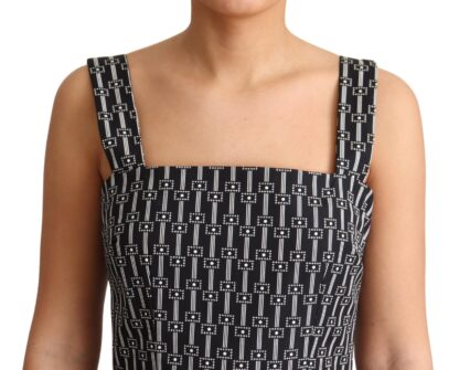 Dolce & Gabbana - Elegant Sleeveless Geometric A-line Dress