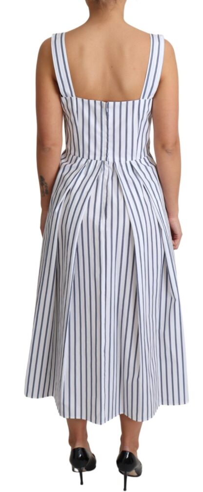 Dolce & Gabbana - Elegant Sleeveless A-Line Striped Dress