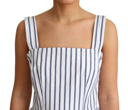 Dolce & Gabbana - Elegant Sleeveless A-Line Striped Dress