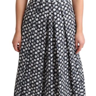 Dolce & Gabbana - Polka-Dotted Beige Sleeveless A-line Dress