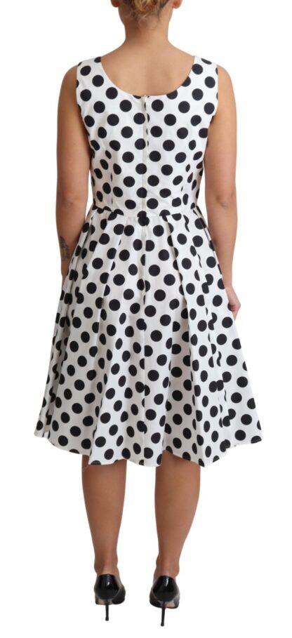 Dolce & Gabbana - Elegant Polka Dot Sleeveless A-Line Dress