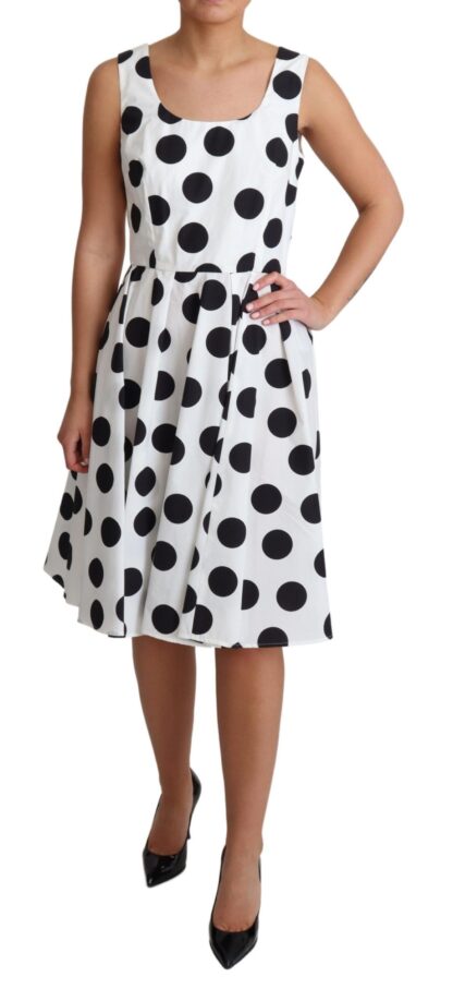 Dolce & Gabbana - Sleeveless Polka Dot A-Line Dress