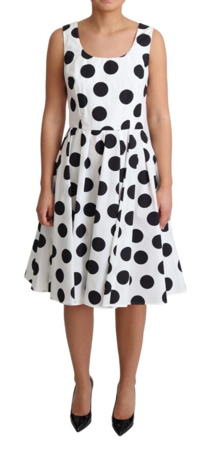 Dolce & Gabbana - Sleeveless Polka Dot A-Line Dress