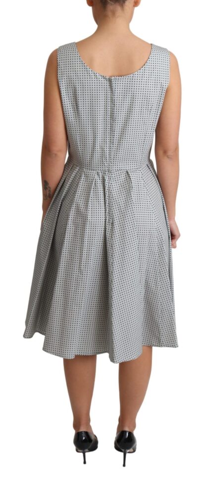 Dolce & Gabbana - Chic Polka Dotted Sleeveless A-Line Dress