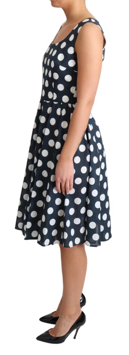 Dolce & Gabbana - Polka Dotted A-Line Sleeveless Dress