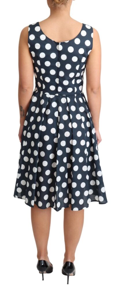 Dolce & Gabbana - Polka Dotted A-Line Sleeveless Dress