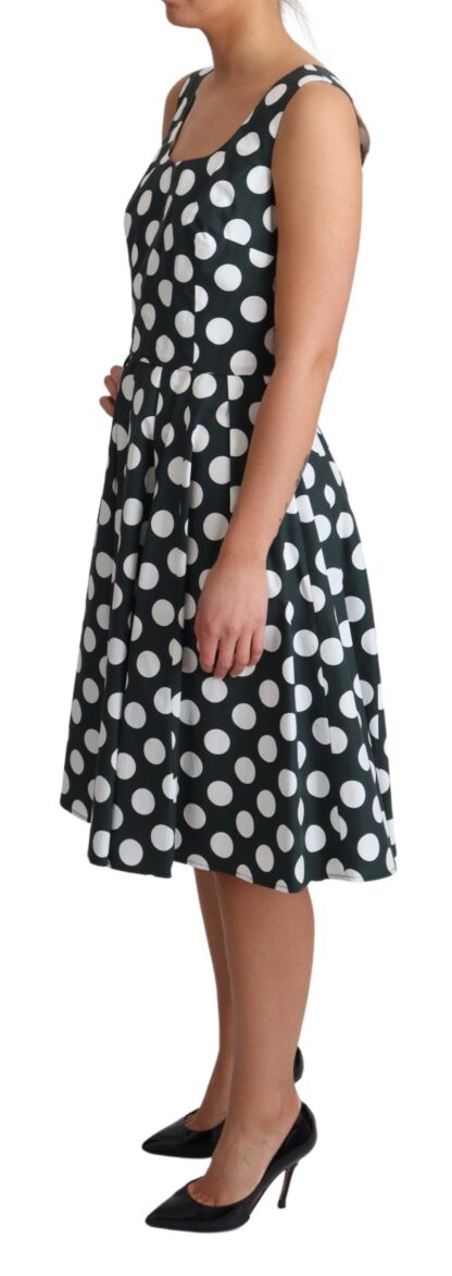 Dolce & Gabbana - Chic Polka Dot A-line Sleeveless Dress